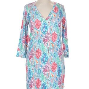NWT Lilly Pulitzer XL Vibrant Leaf Pattern Dress
